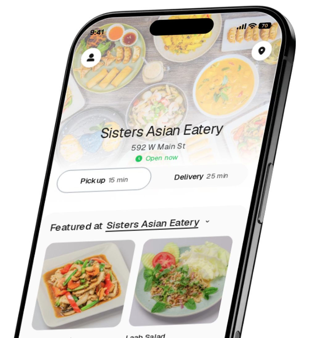 Sisters Asian Eatery app preview