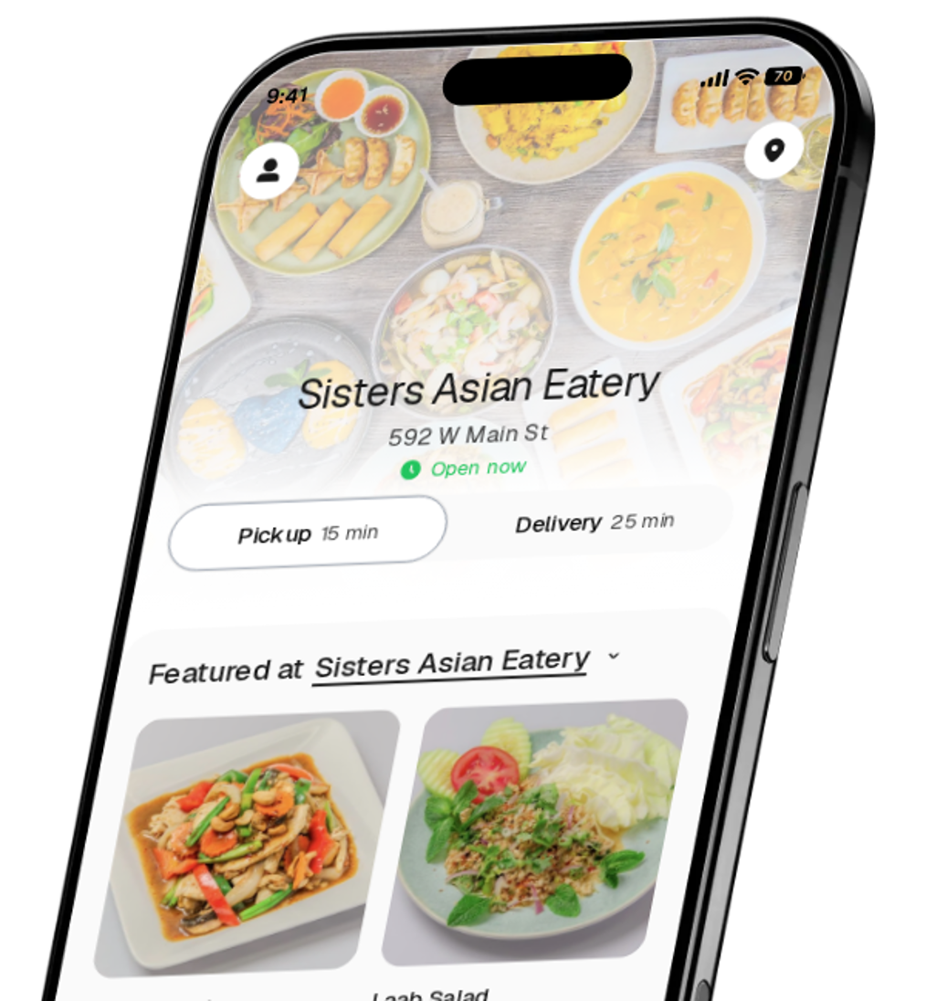 Sisters Asian Eatery app preview