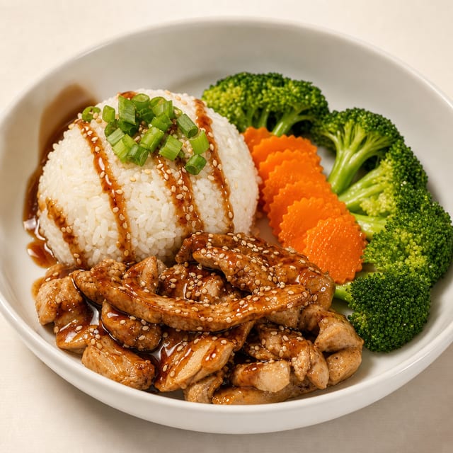 Chicken Teriyaki Rice Bowl.