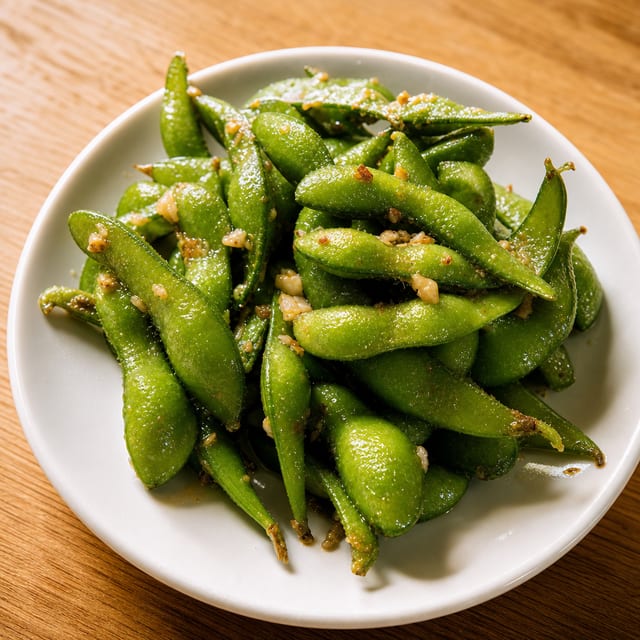 Garlic Edamame.